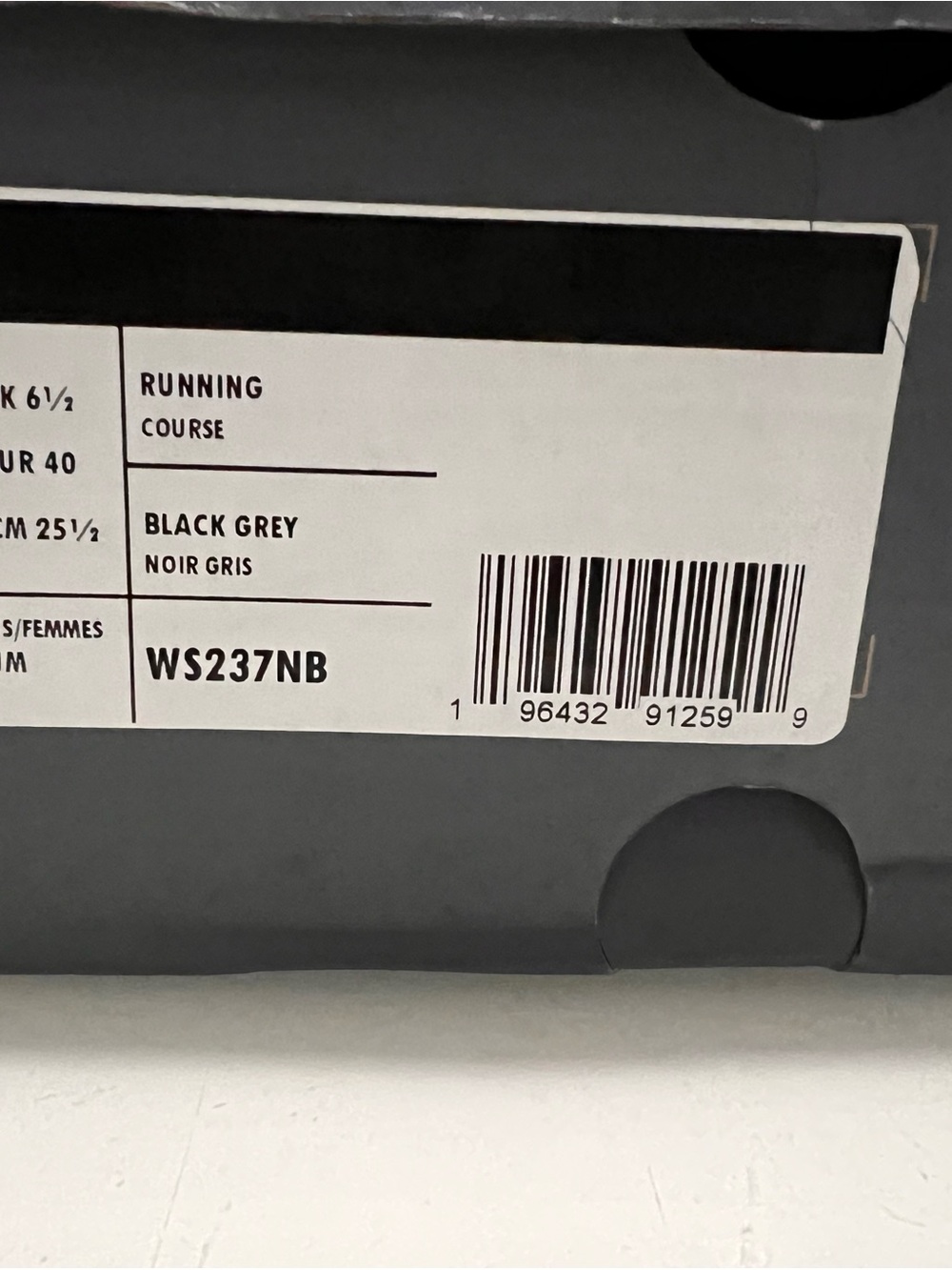 New Balance Women’s Retro Runner Sneakers in Black, Gray and White - Picture 8 of 8